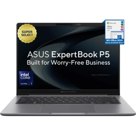 ASUS ExpertBook P5 with Full Metal OLED AI PC 1 Yr ADP Intel Core Ultra 7 255H