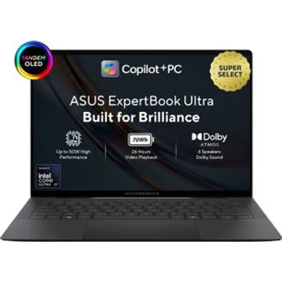 ASUS ExpertBook Ultra Full Metal Nano Ceramic Coating, TOLED with Touchscreen Copilot Intel Core Ultra