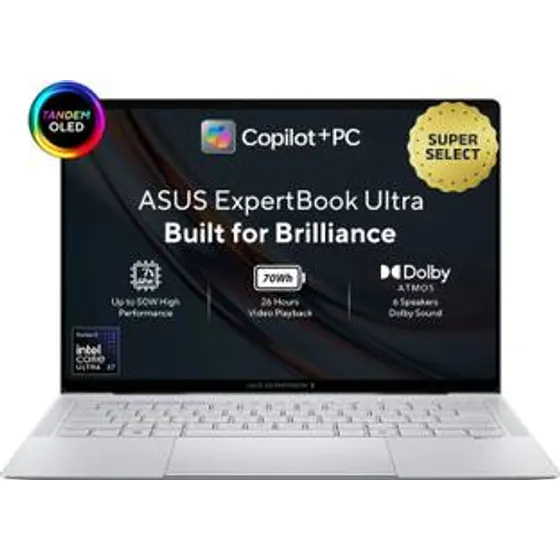 ASUS ExpertBook Ultra Full Metal Nano Ceramic Coating, TOLED with Touchscreen Copilot Intel Core Ultra