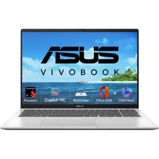 ASUS Vivobook 16 , Copilot + PC with Backlit Keyboard, AI PC, Snapdragon X