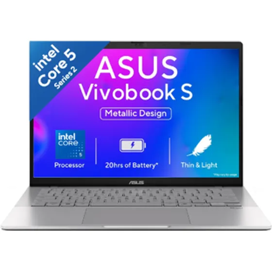 ASUS Vivobook S14 with Office 2024 + M365 Basic* Backlit Keyboard Intel Core 5