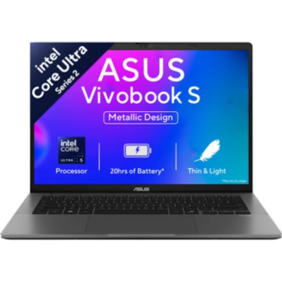 ASUS Vivobook S14 with Office 2024 + M365 Basic*, AI PC, Backlit Keyboard, Intel Core Ultra 5