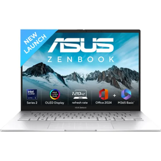 ASUS Zenbook 14 OLED with Touch Screen, Backlit Keyboard, Full Metal Body, Intel Core Ultra 5