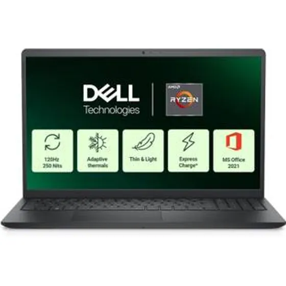 DELL 15 AMD Ryzen 5 Quad Core 7520U - 3535 Thin and Light Laptop