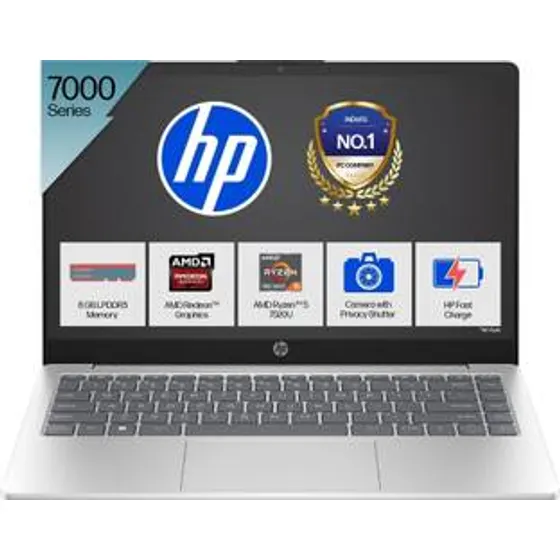 HP AMD Ryzen 5 Quad Core 7520U - 14-hr0001AU Thin and Light Laptop