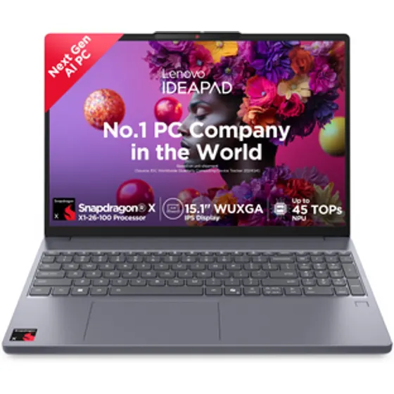 Lenovo Ideapad Slim 3 OLED with 1Yr ADP Snapdragon X - 15Q8X10 Lapt